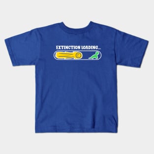 Funny Dinosaur - Extinction loading Kids T-Shirt